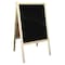 Flipside Marquee Easel Natural Hardwood White Dry Erase/Black Dry Erase 31700 - alternate 3